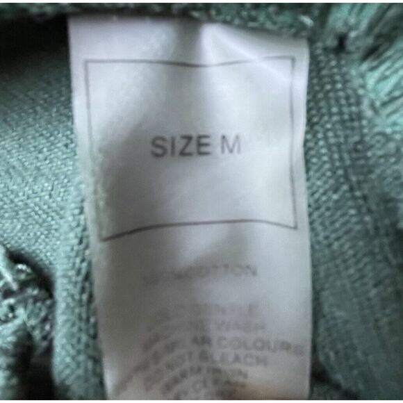 Maniere De Voir Jeans Mens Medium Green Cargo Pants Drawstring Outdoors Earthy - Picture 9 of 10